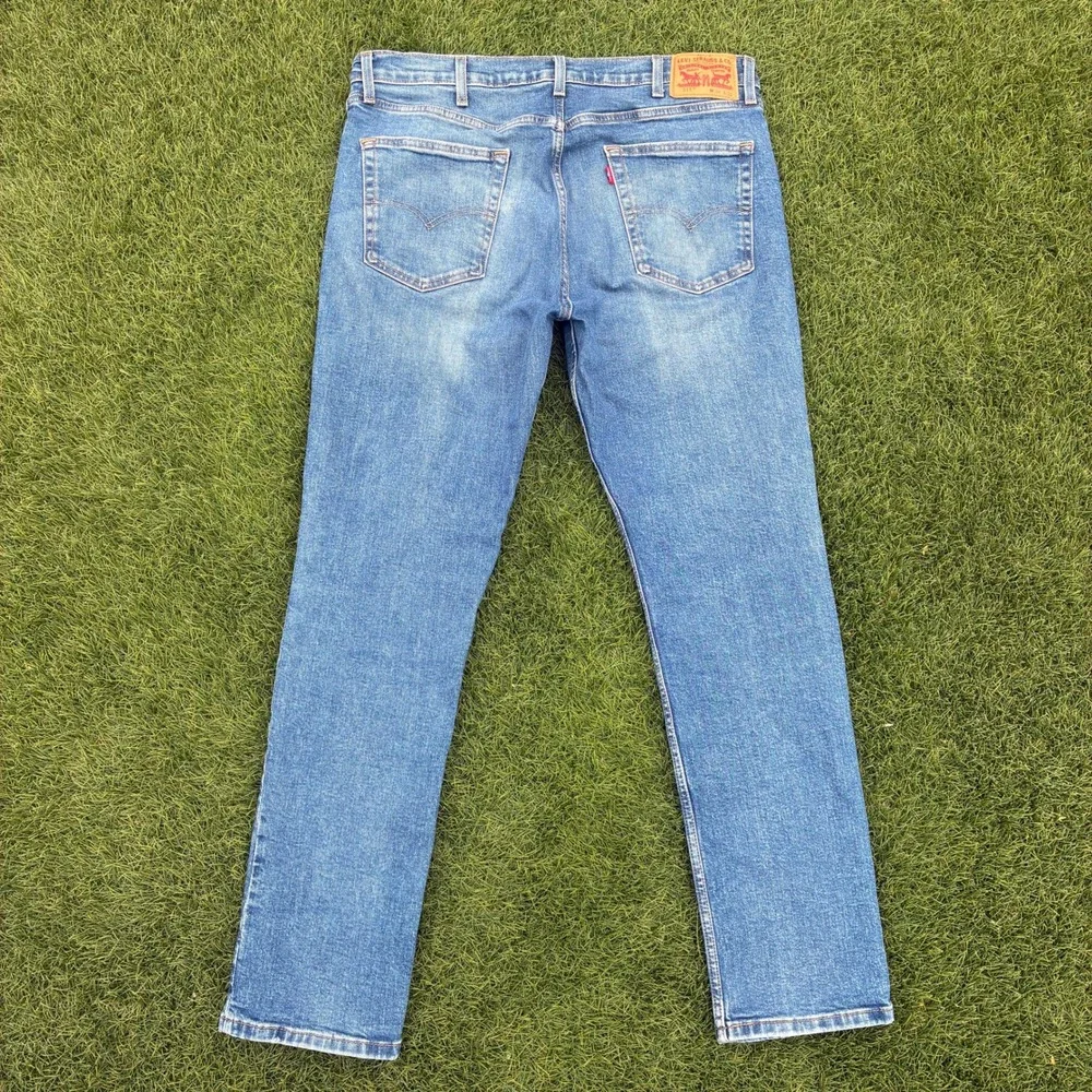 Levis 511 Slim Fit Jeans Mens 37x32 Medium Wash Blue Stretch Denim Pants